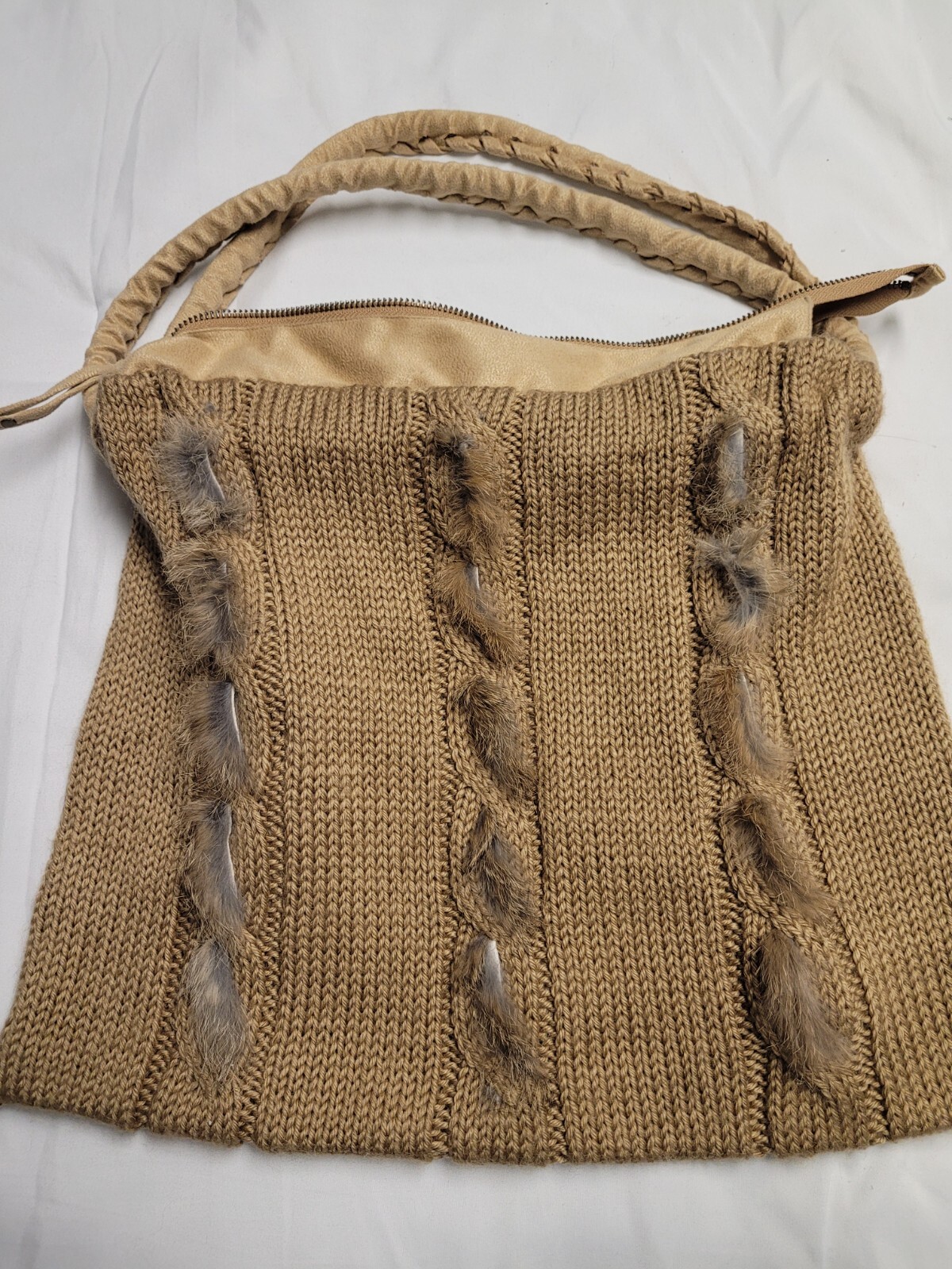 Spanner Wool Knit Hand Bag - image 1