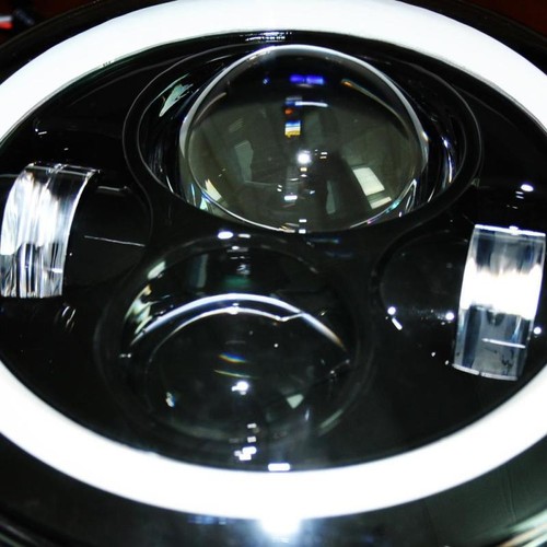 DV8 Offroad HL7JK-01 for 07-18 Jeep Wrangler JK LED Projector Headlights - Picture 3 of 10