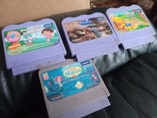 SCHÖNE VTECH VSMILE KINDER DISNEY/DORA SPIELE X 5, RATATOUILE, PRINZESSIN, WINNIE USW., SEHR GUTER ZUSTAND