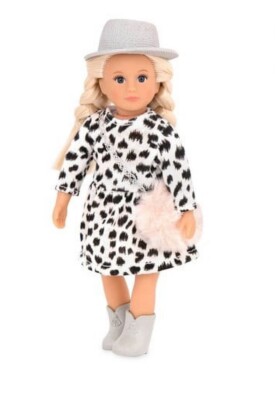 LORI Brinne Our Generation 7'' Battat Fashion Doll Cow Print Dress Cowboy Boots
