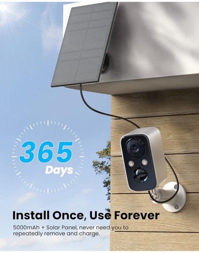 FOAOOD Solar Panel Security Cameras Wireless Outdoor - Battery Powered... - Picture 2 of 6
