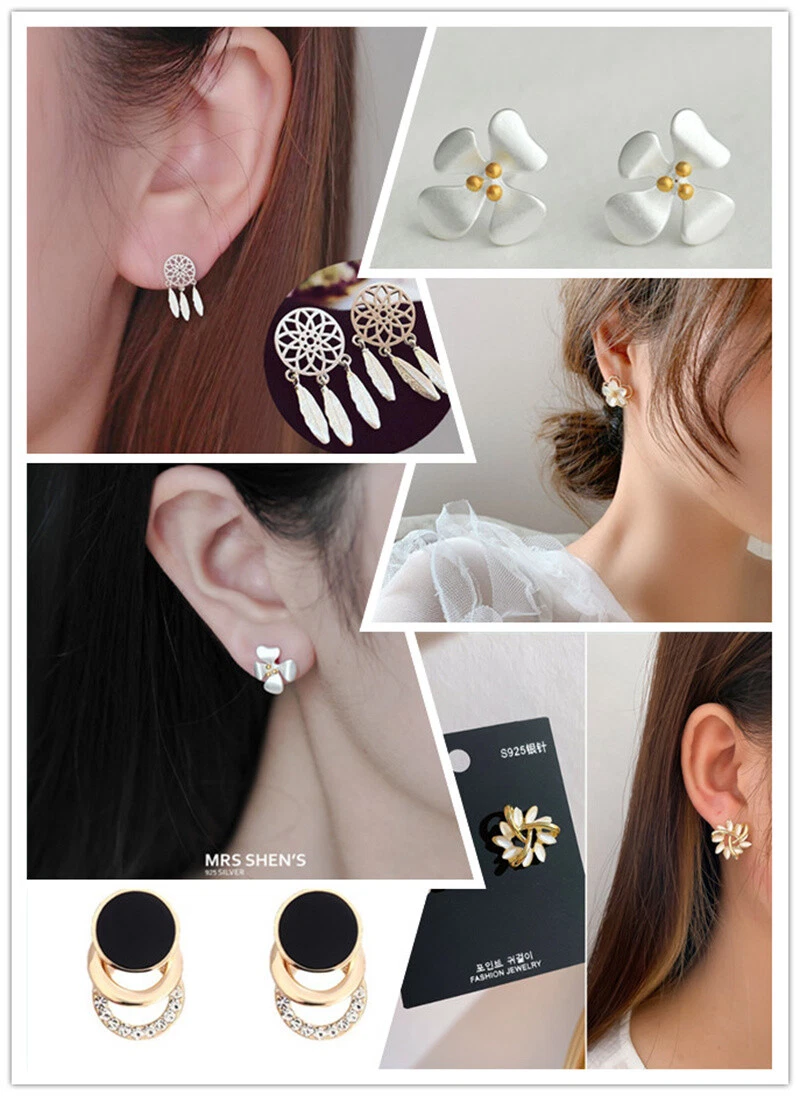Simple silver shop earrings designs