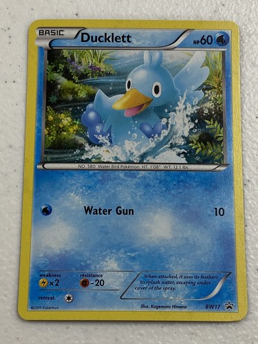 Awesome Pokemon Black Star Promo Ducklett BW17 Foil Holo LP Lightly Played