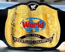 World Tag Team Wrestling Championship Title Belt Brass 2mm Replica Belt Adult