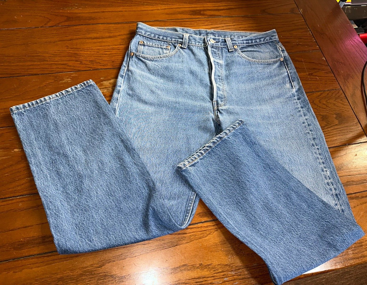 Vintage 90's Levis 501 XX Denim Jeans USA 36 x 30 Button Fly