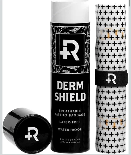 Recovery Derm Shield Tattoo Aftercare Bandage Roll - Transparent, Waterproof - product listing photo