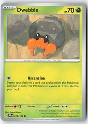 Dwebble 011/182 Common Destined Rivals
