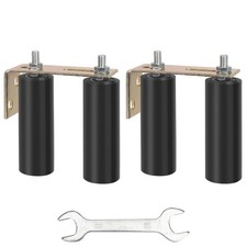 2 Pack 6" Gate Roller Guide with L-Bracket, Universal Adjustable Heavy Duty S...