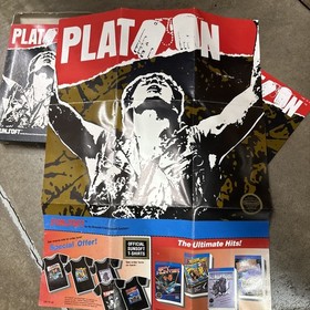 Platoon (NES Nintendo Entertainment System, 1988) CIB Complete w/manual Poster