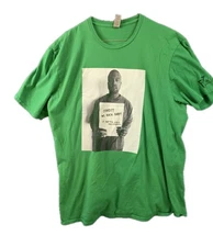 Men's XL Green Kanye West Shamerica Covid Graphic T Shirt Madd Science Print Lab