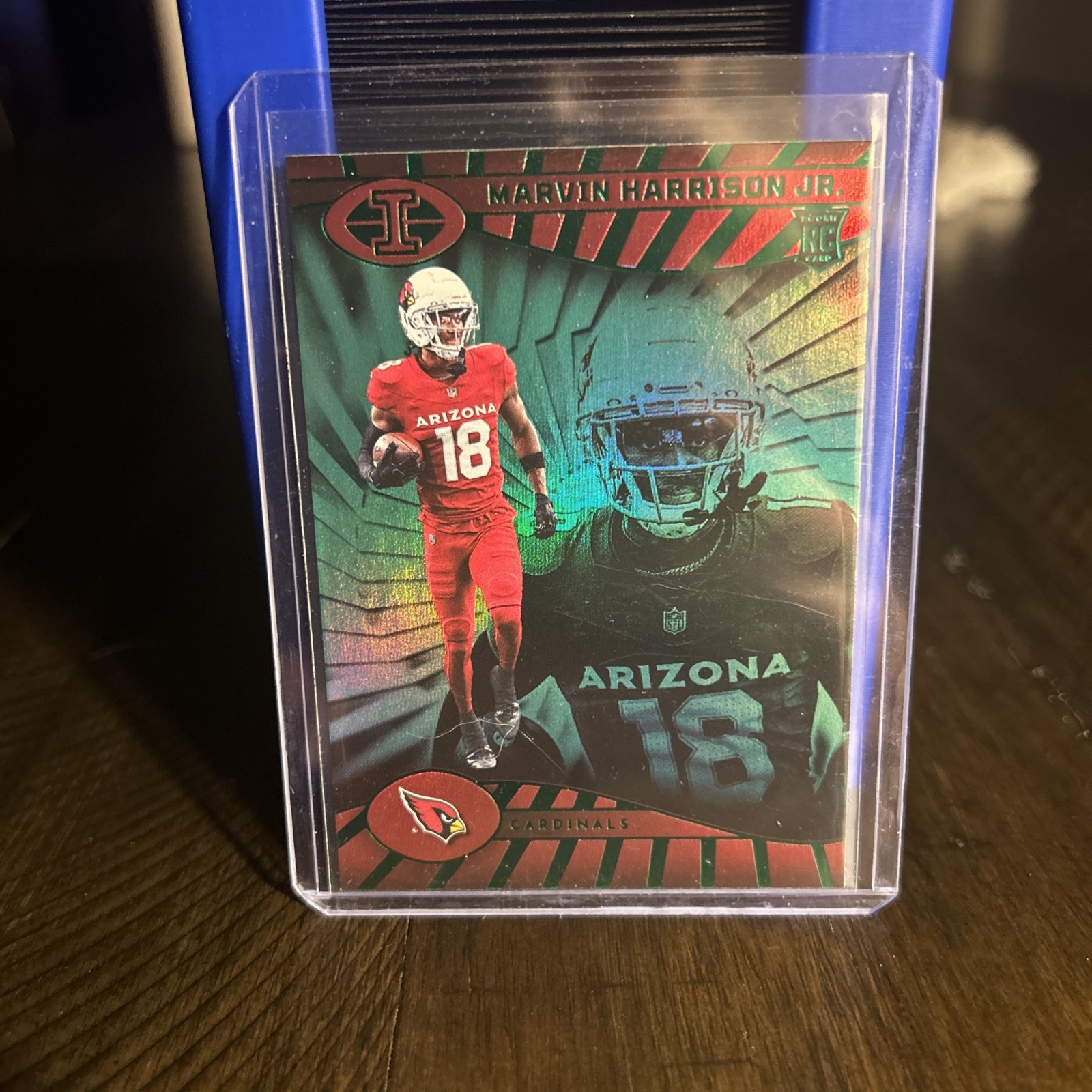 2024 Panini Illusions - Emerald Trophy Collection #3 Marvin Harrison Jr. (RC)