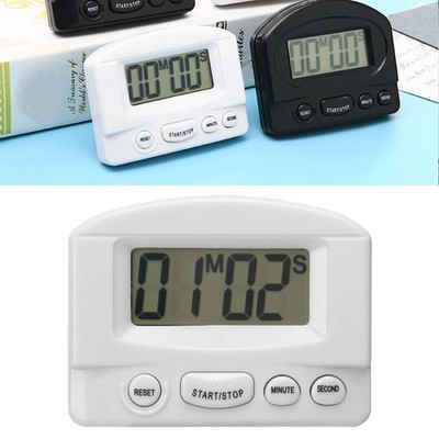 White Kitchen Timer Loud Volume Time Up And Count Down Magnetic Design Multifunc