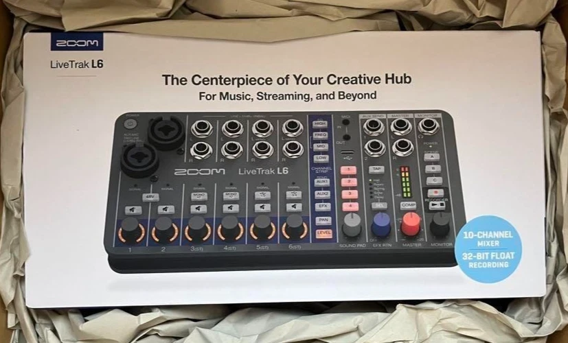 ZOOM Live Trak L6 Digital Mixer Recorder 10Channel Portable Studio New - Image 2 of 4