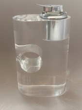 Accendino Da Tavolo Ronson Design Guzzini Plexiglas Modernariato Vintage Anni 70