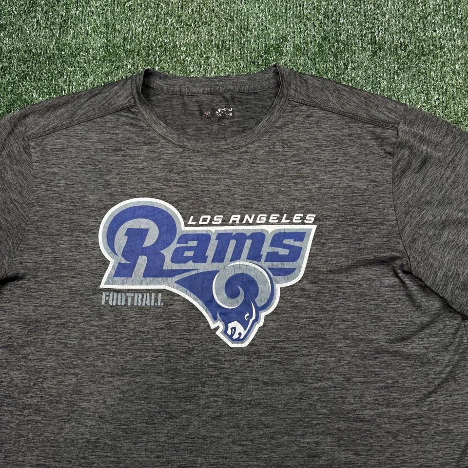 Camiseta gráfica LA Rams para hombre talla XL gris NFL fútbol americano rendimiento aire libre Foto 3 de 4