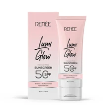 RENEE Lumi Glowing Highlight Sunscreen cream SPF 50 Moisturizer glow skin 50gm