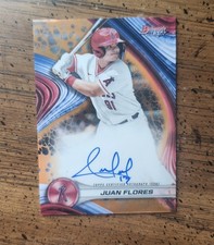 2024 Bowman's Best Best of 2024 Autographs Juan Flores #B24-JF Orange /25 (EG49)