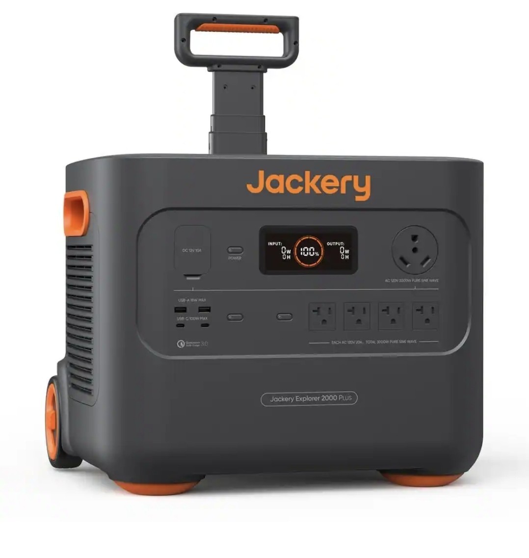 Jackery3000W Output/6000W Peak Portable Solar Power Station Explorer 2000 Plus