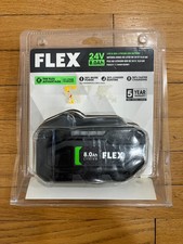 Flex FX0221-1 24V 8.0Ah Lithium-Ion Battery, Double-Sided Fuel Gauge NEW