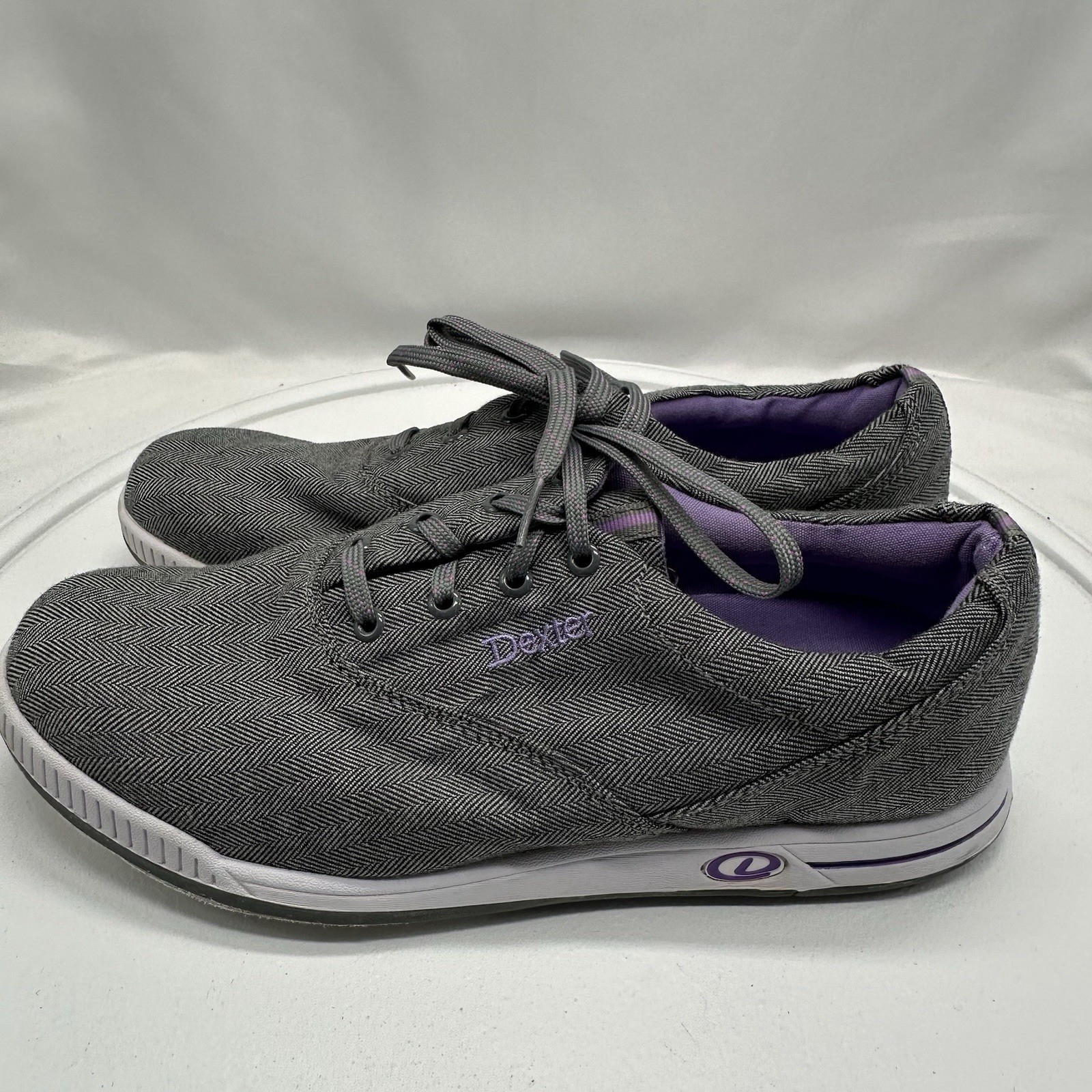 Gray Grey Twill Modern Sporty Women's Size 10 M (b)