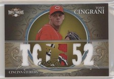 2013 Topps Triple Threads Relics Gold 4/9 Tony Cingrani #TTR-TC2 07d9