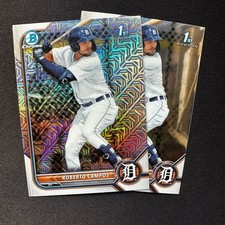 ROBERTO CAMPOS 2022 BOWMAN CHROME 1ST MEGA BOX MOJO TIGERS + BASE LOT #BCP-14