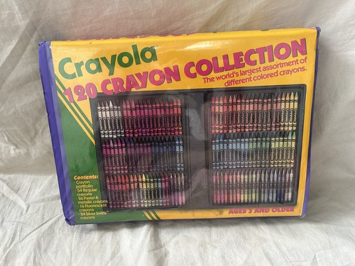 Vintage 1993 Crayola Crayons 120 Crayon Collection