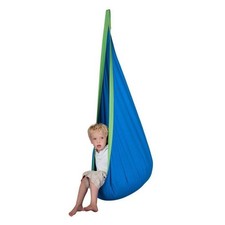 Cozy Hanging Pod Swing Seat with Inflatable for Kids' Fun & Relaxation!