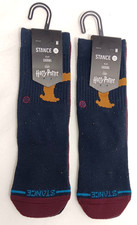 Lot of 2 Stance Harry Potter Kids Navy Red Cotton Casual Crew Socks Size Medium