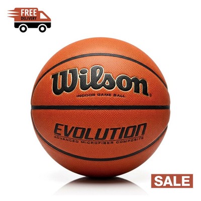 Wilson Evolution Style Basketball 29.5'' Official Size Weight Indoor Game Ball