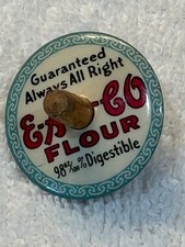 EA Co Flour Advertising Spinning Top -Finger Spin Top Vintage