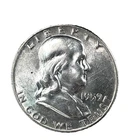1959 D Franklin 50c Half Dollar Unc. 90% Silver Coin # 73