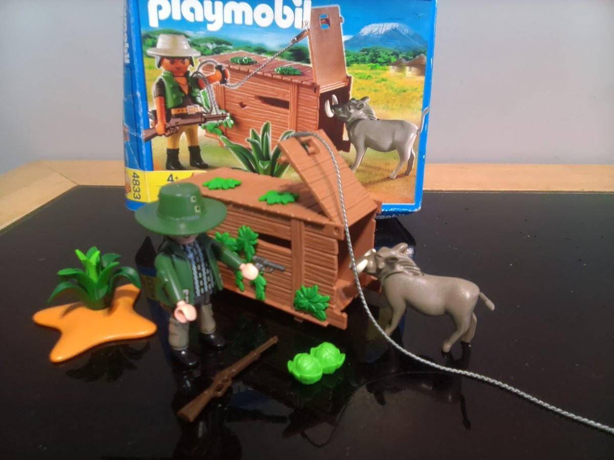 Playmobil 4833 Savannah Warthog Capture, Wildlife Safari