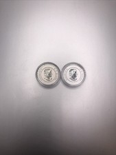 Canada 2013 Wolf And 2014 Bobcat $20 Commemorative Pure Silver Specimens .9999
