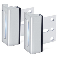 Door Reinforcement Lock 2 Pack Home Security Latch 800lb Strength Front Door