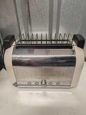 Magimix 2 Slice Vision Toaster Cream / Chrome Glass Window Toast Rack Tlc