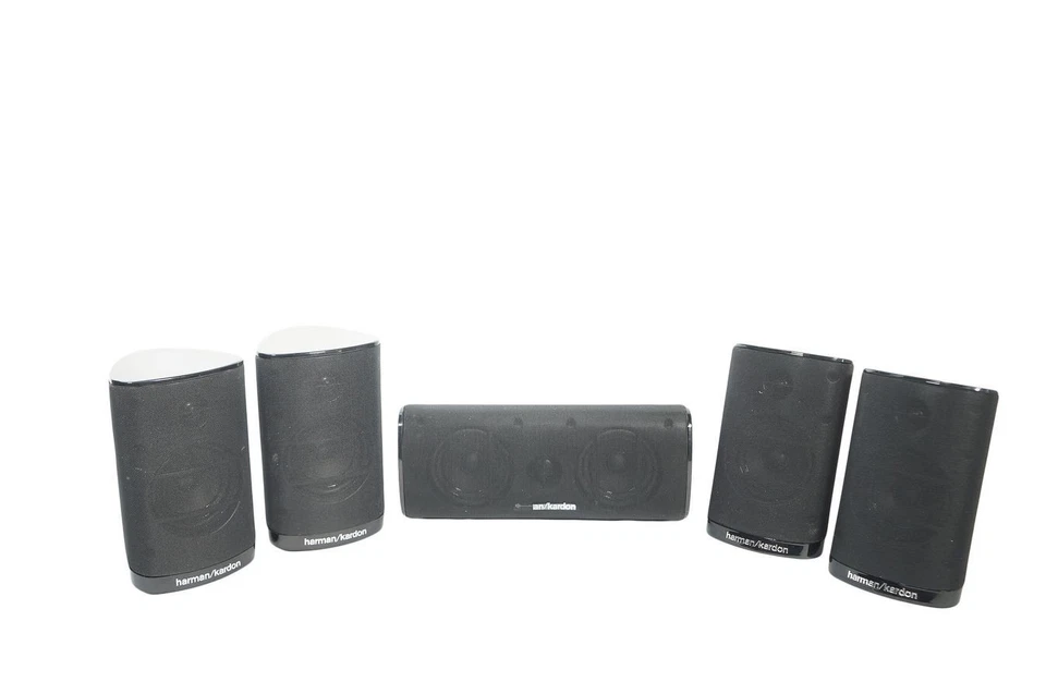 ✅5x Harman Kardon HKTS SAT-TS7 CEN-TS7 BQ Lautsprecher Boxen Schwarz✅ - Bild 2 von 4
