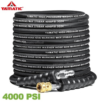#ad YAMATIC 4000PSI Flexible Pressure Washer Hose Kink Resistant 3 8quot; Quick Connect $56.93