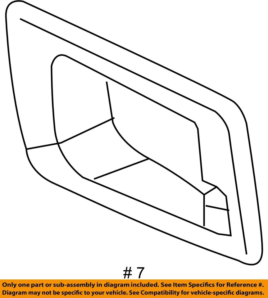 SE ADAPTA A CADILLAC SRX 2007-2008 BISEL R/D I/S HDL *ÉBANO 25793502 - NUEVO OEM Foto 3 de 3