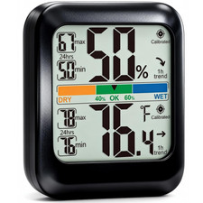 Digital Hygrometer Thermometer Indoor Humidity Monitor LCD w Max Min