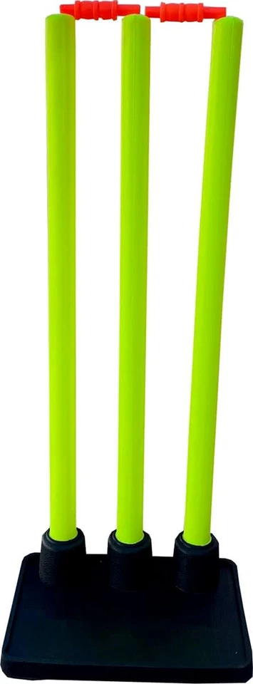 Набор пластиковых пней для крикета с утяжеленной резиновой основой — для тренировок и тренировок - Изображение 2 из 3