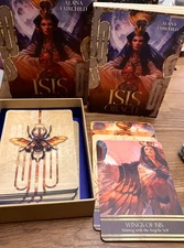 Isis Oracle deck 44 cards with 220 page Guidebook Blue Angel High Priestess set