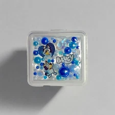 Handmade Mini Box - Bluey Decoden Junk Style, 1.2” Tiny Trinket Pill Case Kawaii