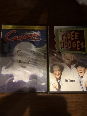 DVD Lot of Two Sealed Casper the Friendly Ghost & The Three Stooges Collection