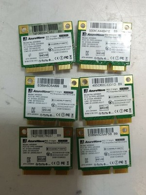 - 6x AzureWave Atheros WL11D AR5B95  half-mini PCI  WiFi Card 802.11B/G/N @@@