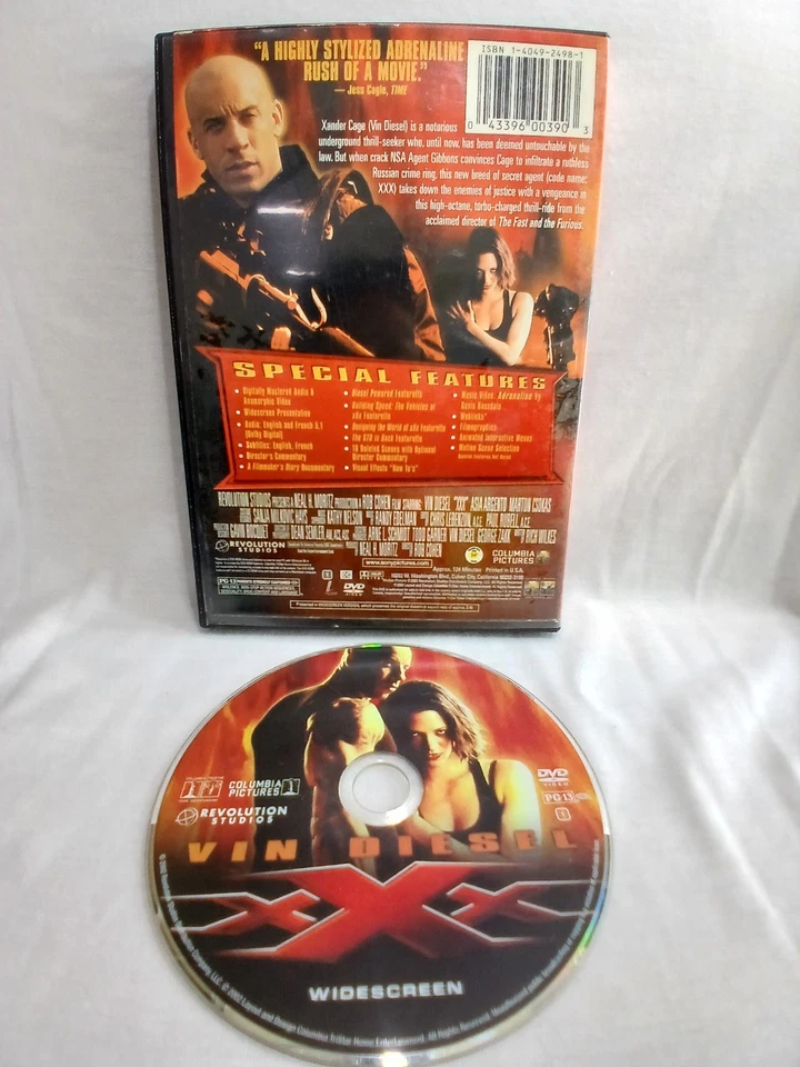 Triple X DVD – Vin Diesel – XXX .Widescreen Special Edition 2002,English,French. - Image 2 of 2