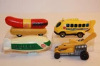 4 Vintage Hot Wheels / Matchbox Vehicles BLIMP / OSCAR MEYER / BUS / BOLD EAGLE