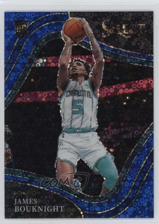 2021-22 Panini Select Courtside Blue Disco Prizm 3/25 James Bouknight #254 1cc0