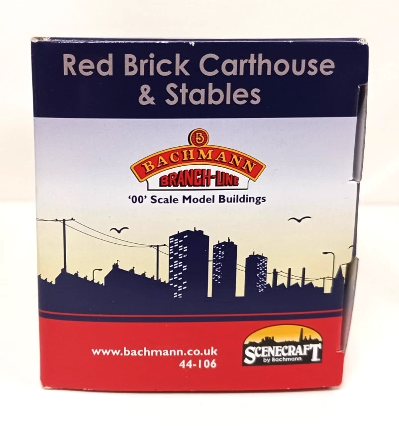 BACHMANN 1:76 SCENECRAFT 44-106 RED BRICK CARTHOUSE & STABLES OO GAUGE NEW BOXED - Image 3 of 4