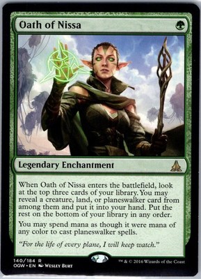 Oath of Nissa 140 Rare Oath of the Gatewatch Magic: The Gathering Lightly Played